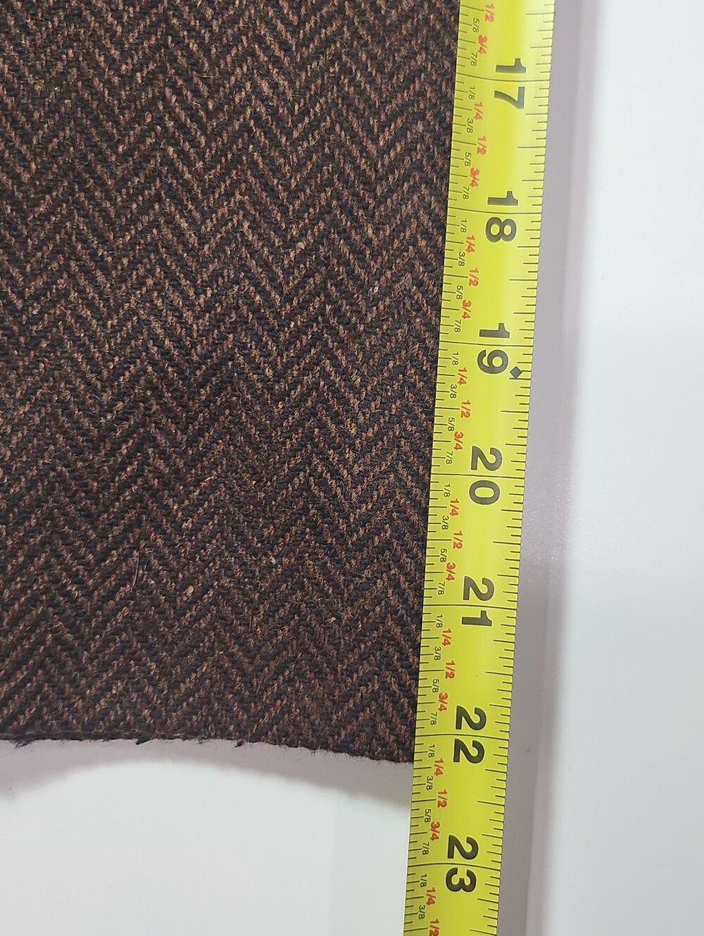 Vintage 90s Benetton Wool Herringbone Blazer Brown Size 6 Made In Italy - Picture 15 of 15